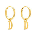 PENDIENTE ARO 1,5 X 13MM LETRA D - PE5899CH/D
