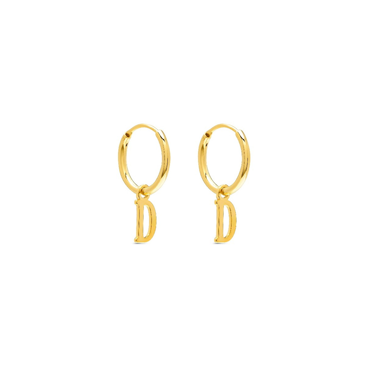 PENDIENTE ARO 1,5 X 13MM LETRA D - PE5899CH/D