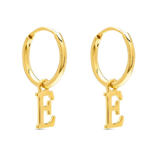 PENDIENTE ARO 1,5 X 13MM LETRA E - PE5899CH/E