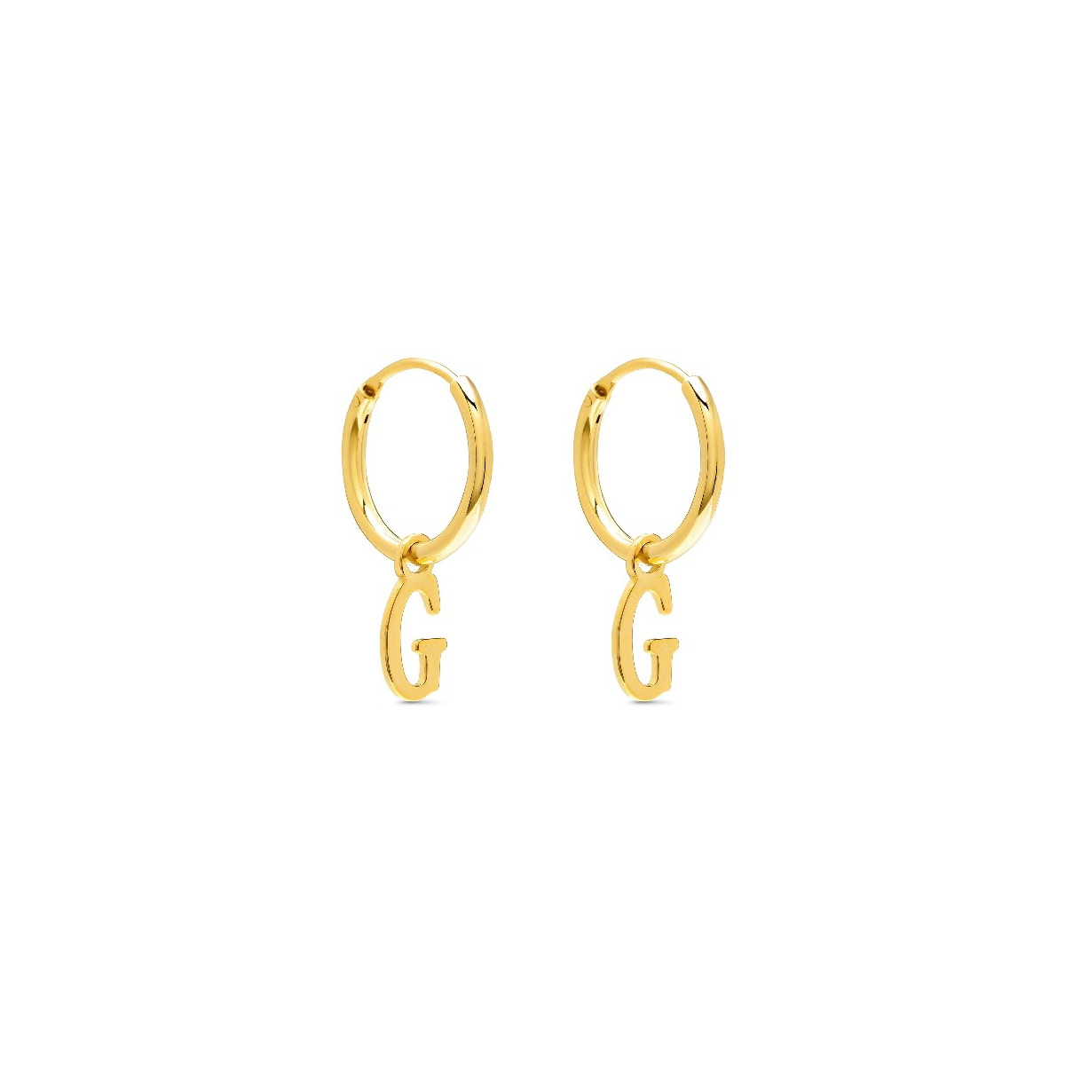 PENDIENTE ARO 1,5 X 13MM LETRA G - PE5899CH/G