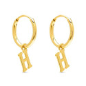 PENDIENTE ARO 1,5 X 13MM LETRA H - PE5899CH/H