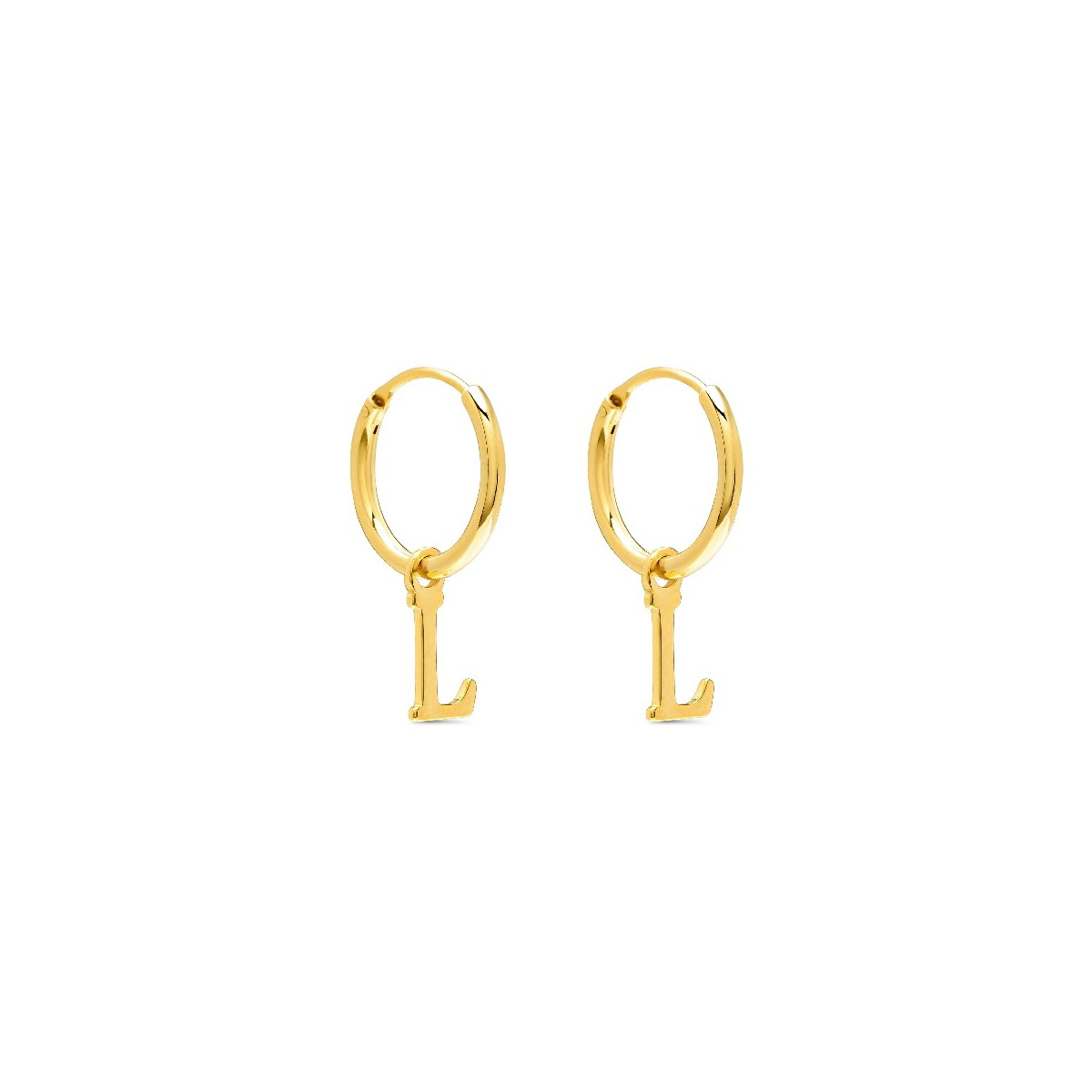 PENDIENTE ARO 1,5 X 13MM LETRA L - PE5899CH/L