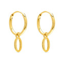 PENDIENTE ARO 1,5 X 13MM LETRA O - PE5899CH/O