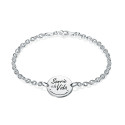 PULSERA MEDALLA SONRIE A LA VIDA - PU4101