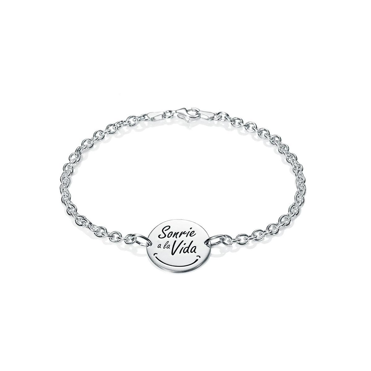 PULSERA MEDALLA SONRIE A LA VIDA - PU4101