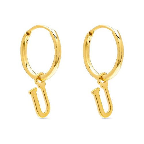 PENDIENTE ARO 1,5 X 13MM LETRA U - PE5899CH/U