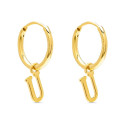 PENDIENTE ARO 1,5 X 13MM LETRA U - PE5899CH/U