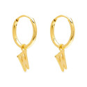 PENDIENTE ARO 1,5 X 13MM LETRA W - PE5899CH/W