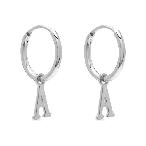 PENDIENTE ARO 1,5 X 13MM LETRA A - PE5899R/A