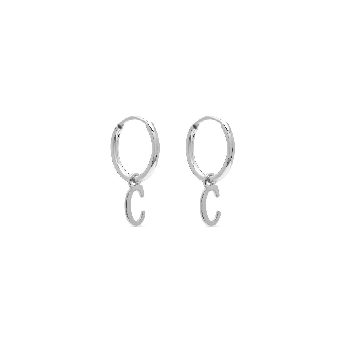PENDIENTE ARO 1,5 X 13MM LETRA C - PE5899R/C