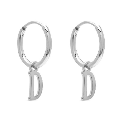 PENDIENTE ARO 1,5 X 13MM LETRA D - PE5899R/D