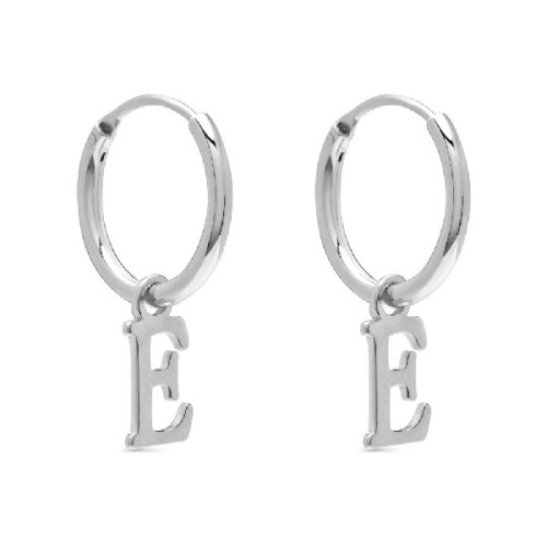 PENDIENTE ARO 1,5 X 13MM LETRA E - PE5899R/E