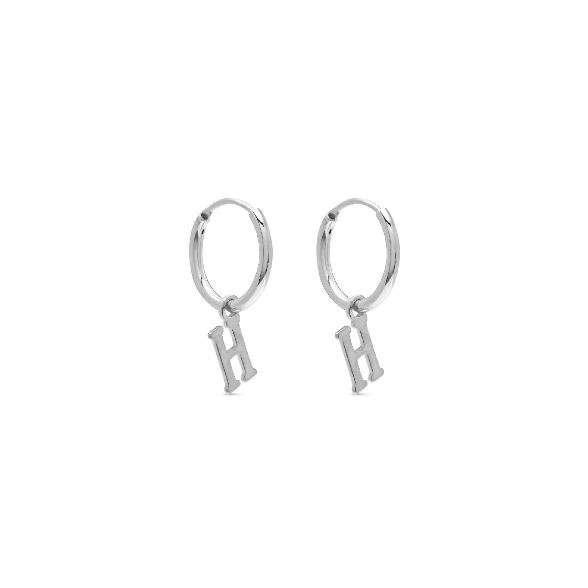 PENDIENTE ARO 1,5 X 13MM LETRA H - PE5899R/H