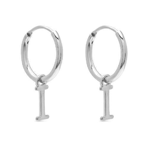 PENDIENTE ARO 1,5 X 13MM LETRA I - PE5899R/I