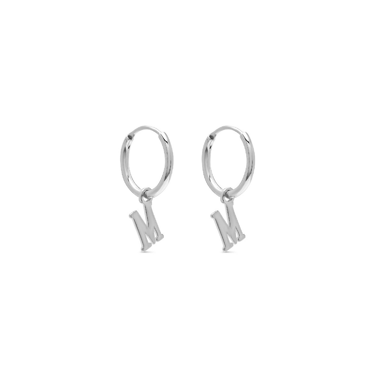 PENDIENTE ARO 1,5 X 13MM LETRA M - PE5899R/M