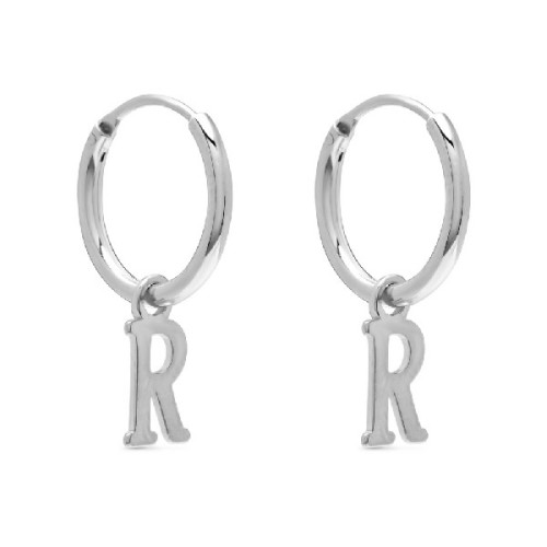 PENDIENTE ARO 1,5 X 13MM LETRA R - PE5899R/R