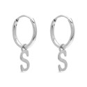 PENDIENTE ARO 1,5 X 13MM LETRA S - PE5899R/S