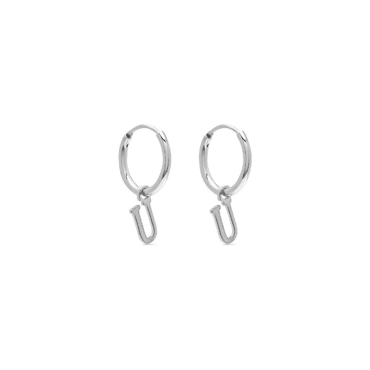 PENDIENTE ARO 1,5 X 13MM LETRA U - PE5899R/U