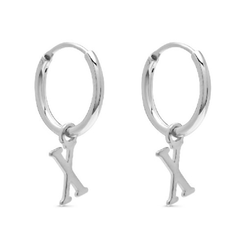 PENDIENTE ARO 1,5 X 13MM LETRA X - PE5899R/X