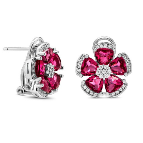PENDIENTE OMEGA FLOR 5 PETALOS - PE5900/13