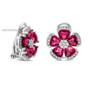 PENDIENTE OMEGA FLOR 5 PETALOS - PE5900/13