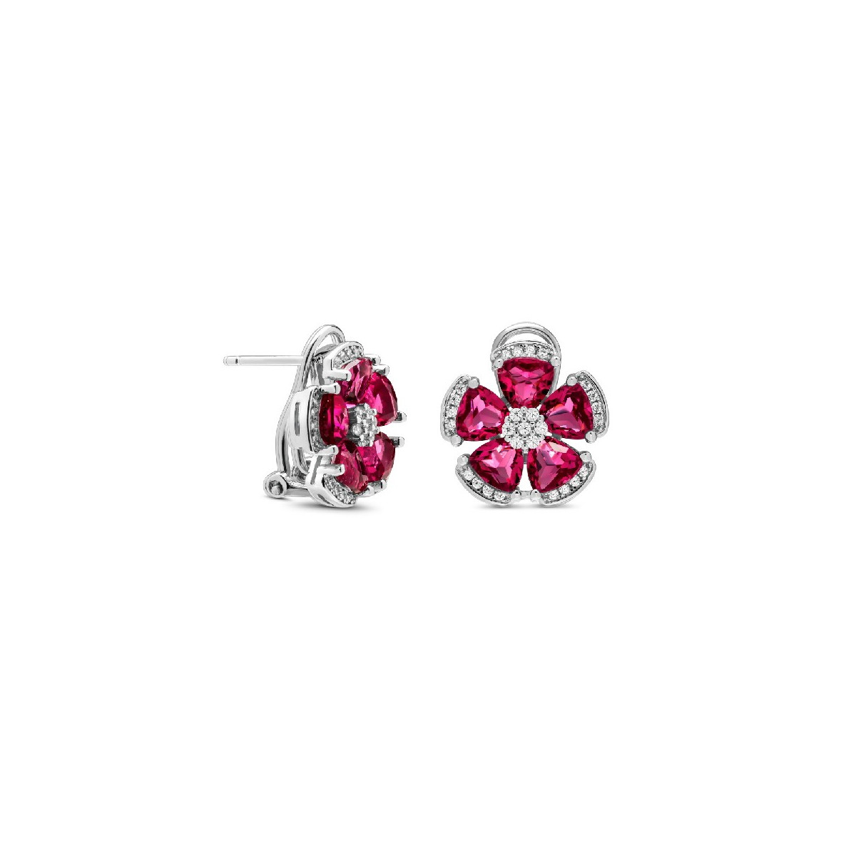 PENDIENTE OMEGA FLOR 5 PETALOS - PE5900/13