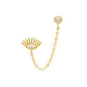 PENDIENTE OJO + CHATON + CADENA CH - PE5913CH