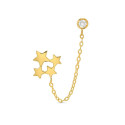 P. 4 ESTRELLAS LISAS + CHATON + CADENA - PE5918CH
