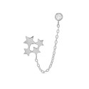 P. 4 ESTRELLAS LISAS + CHATON + CADENA - PE5918R