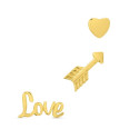 P. LOVE + FLECHA+CORAZON SET 3UD 1/2 PAR - PE5924CH