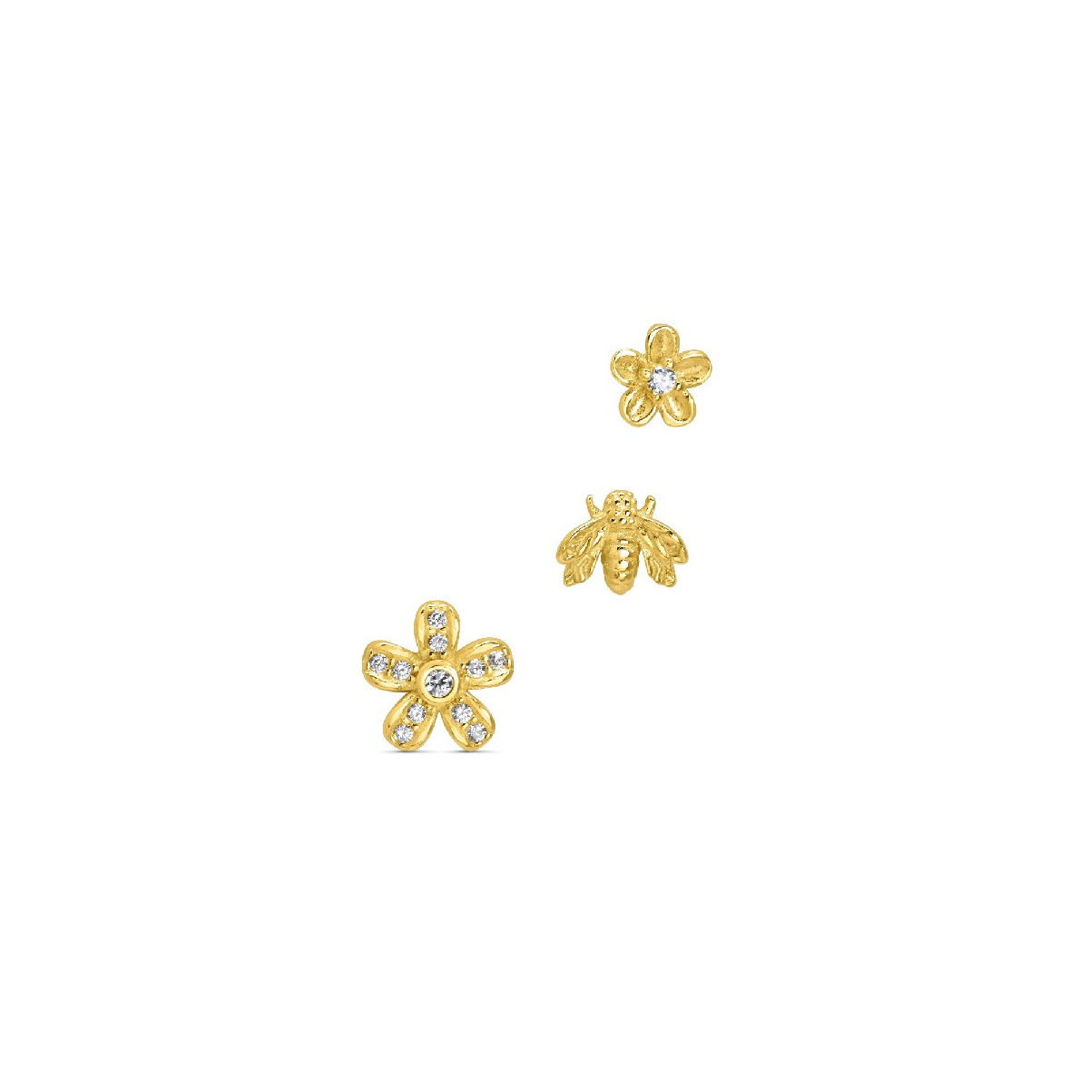 P. FLOR + ABEJA + FLOR SET 3UD 1/2 PAR - PE5925CH P. FLOR + ABEJA + FLOR SET 3UD 1/2 PAR - PE5925CH