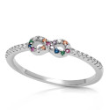 SORTIJA INFINITO CZ MULTICOLOR - SO1478/24