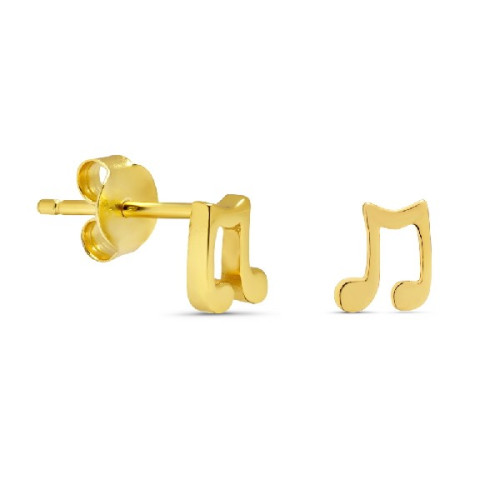 T. 3 PENDIENTE NOTA MUSICAL LISO CHAPADO - PE5339CH