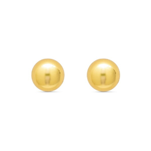 PEND. BOLA PLATA 3MM CHAPADO ORO T-3UDS - PE747CH
