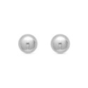 PENDIENTE BOLA PLATA 3MM RODIO - PE747R