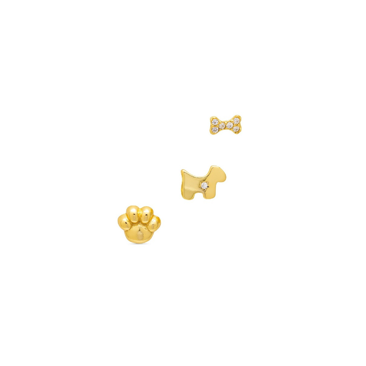P. SET 3UD 1/2 PAR HUELLA+PERRO+HUESO - PE5941CH