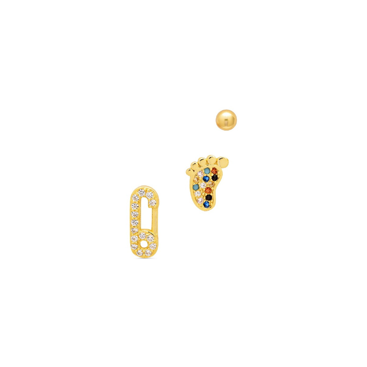 SET 3UD 1/2 PAR PIE + IMPERDIBLE + BOLA - PE5946CH
