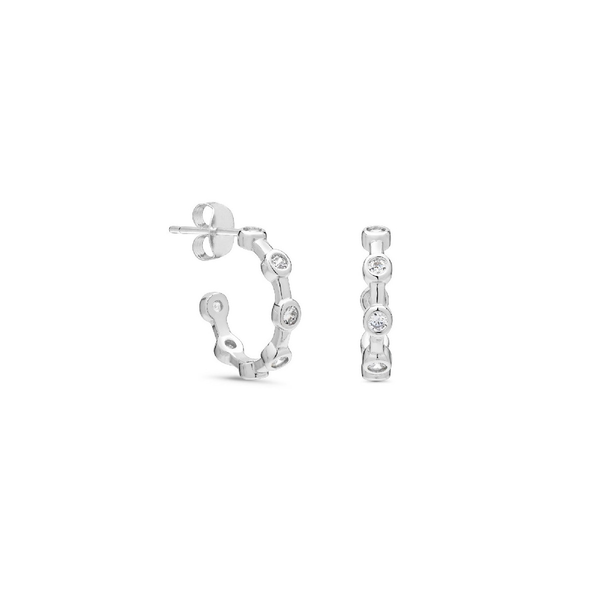 PENDIENTE ARO 6 CHATONES  - PE5862R