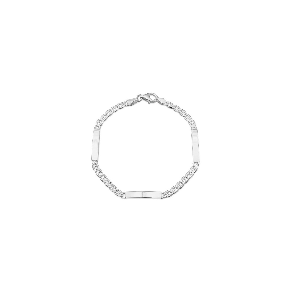 PULSERA 3 CHAPAS CADENA ANCLA - PU5018