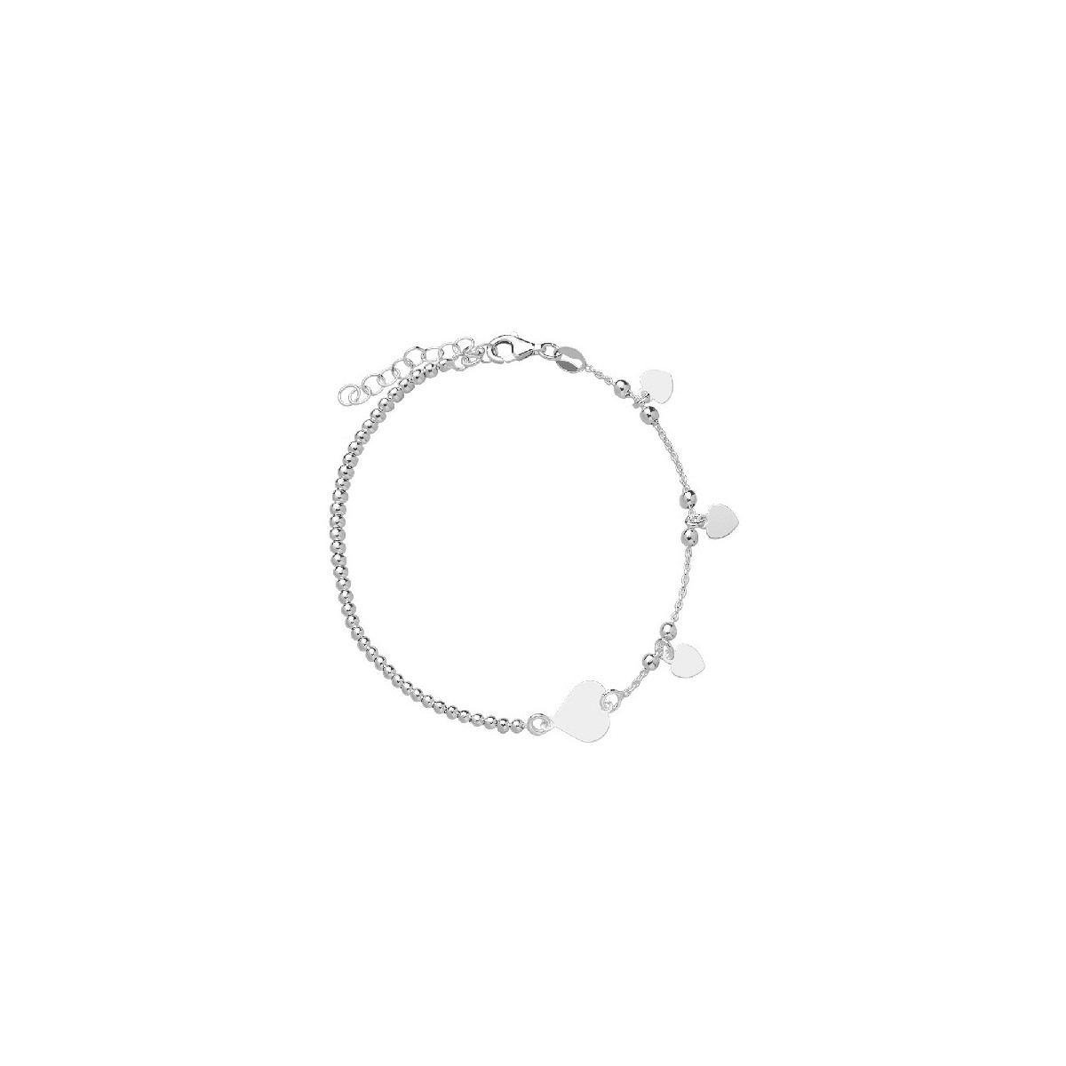 PULSERA BOLAS CORAZONES - PU5107