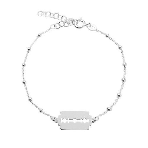PULSERA CADENA BOLITAS CENTRO CUCHILLA - PU5167