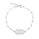 PULSERA CADENA BOLITAS CENTRO CUCHILLA - PU5167