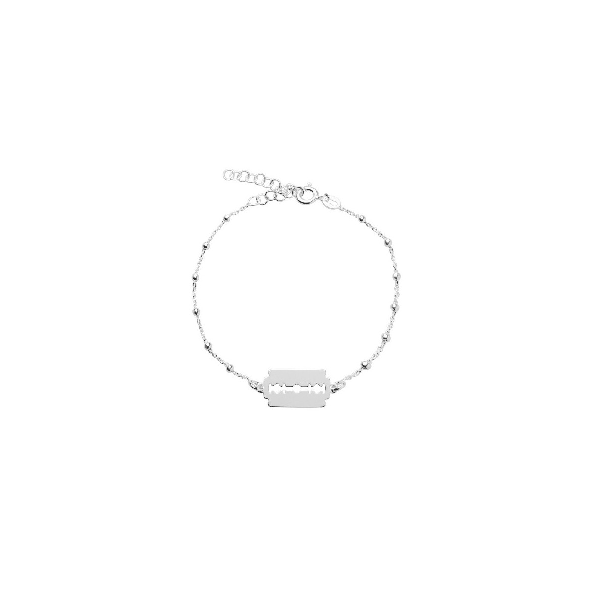 PULSERA CADENA BOLITAS CENTRO CUCHILLA - PU5167