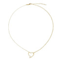 G. CADENA DOBLE + SENCILLA + CORAZON CZ - GA1601CH