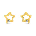 PENDIENTE ESTRELLA CALADA + CZ - PE5989CH