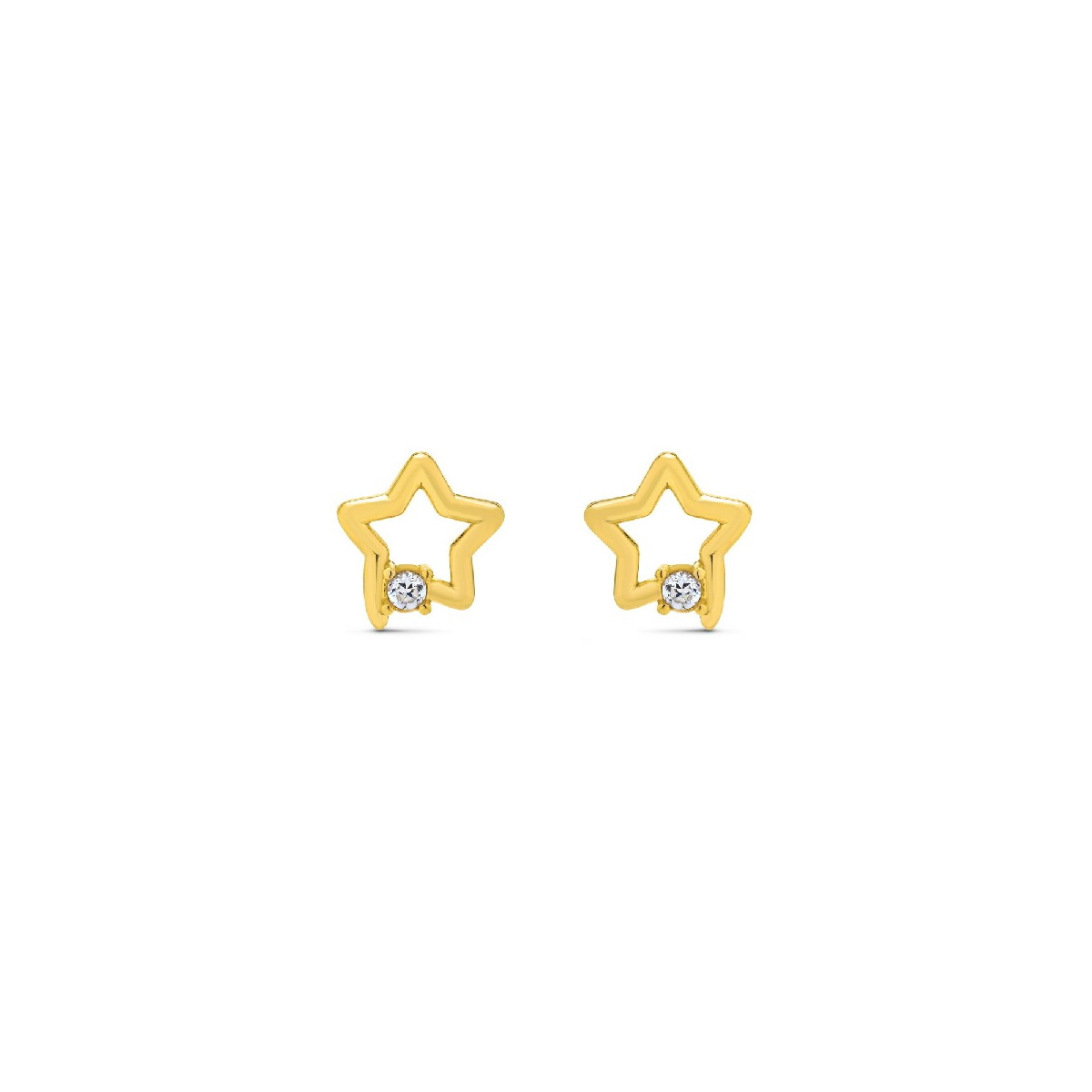 PENDIENTE ESTRELLA CALADA + CZ - PE5989CH