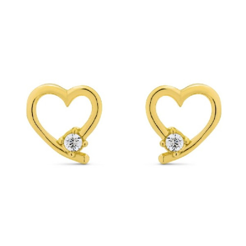PENDIENTE CORAZON CALADO CON CZ - PE5991CH