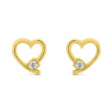 PENDIENTE CORAZON CALADO CON CZ - PE5991CH