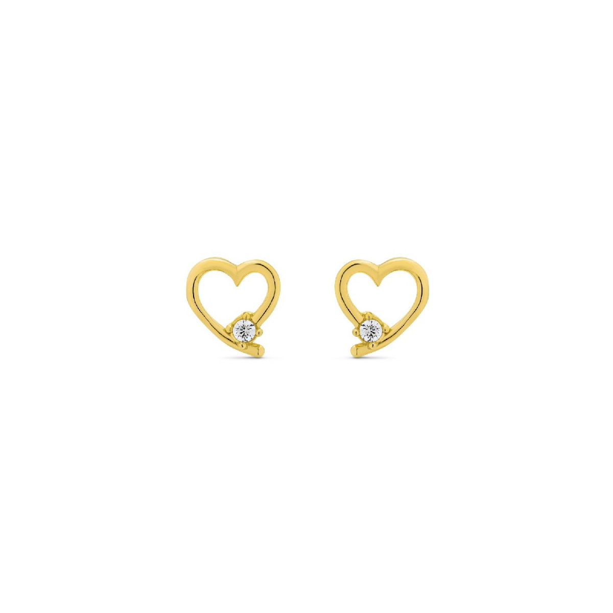 PENDIENTE CORAZON CALADO CON CZ - PE5991CH