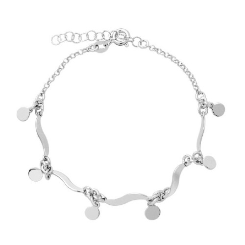PULSERA DISCOS COLGANDO + ONDAS - PU5121R